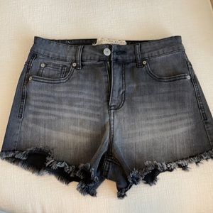 Altar’d State Black high rise sexy cutoff denim jean shorts